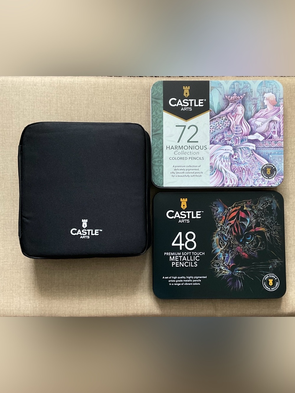 Castle Arts Colored Pencil Sets - Bundle of 3- EUC